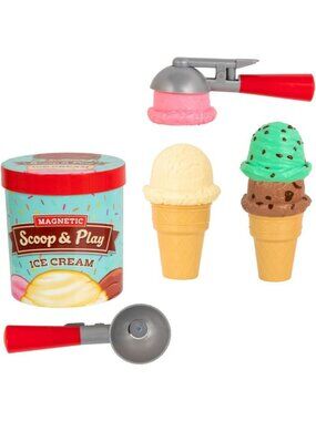 Deluxe Magnetic Ice Cream Play Set for Kids | Fun Scoop & Serve Toy